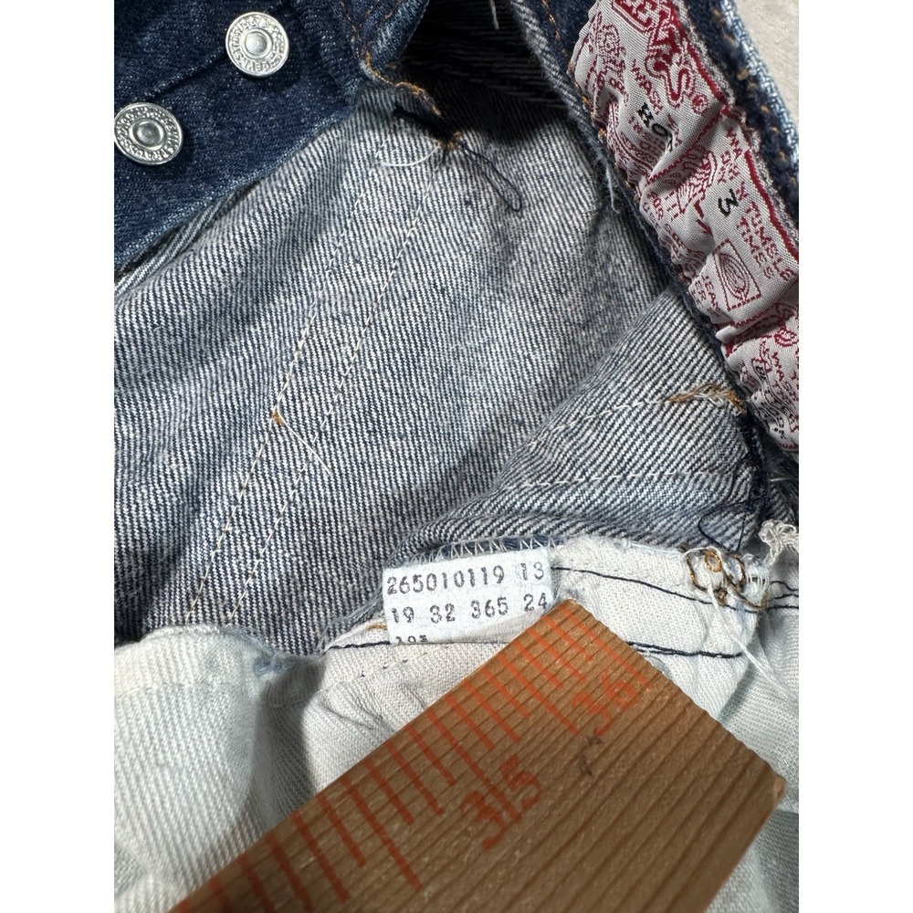 Vintage 80s Levis 501xx Jeans Womens Size 28x33 Blue Dark Button Fly MADE IN USA - Picture 7 of 16